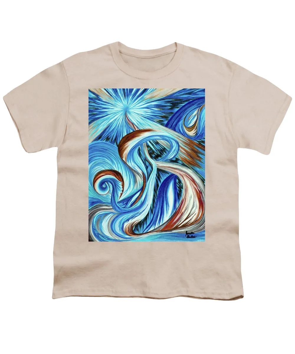 Blue Energy Burst - Youth T-Shirt