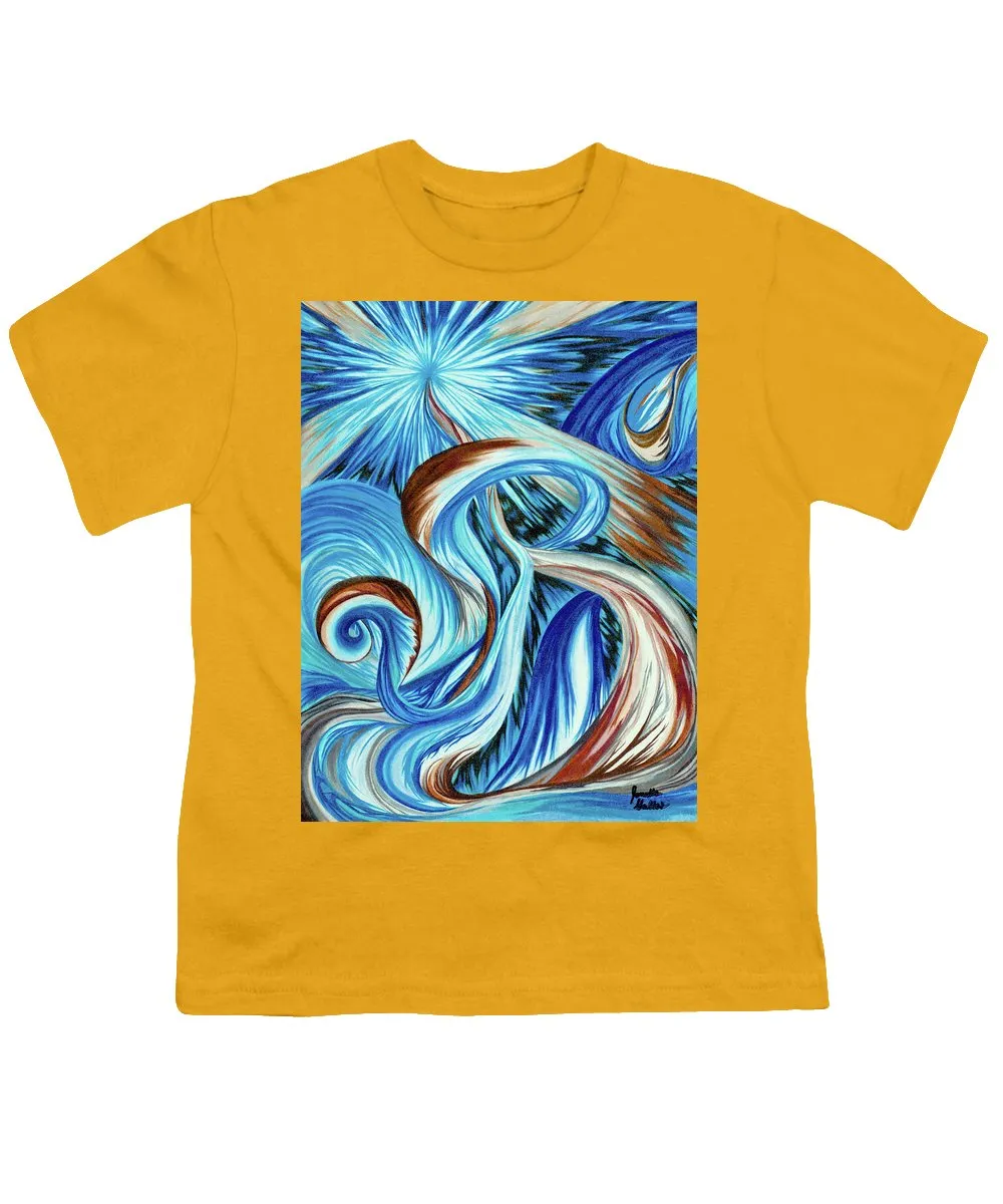 Blue Energy Burst - Youth T-Shirt