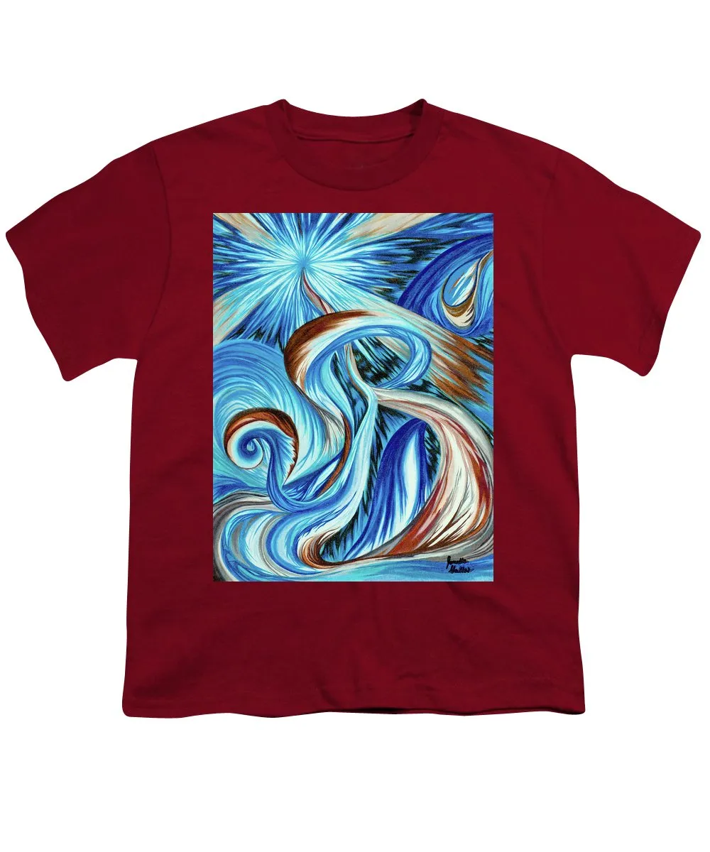 Blue Energy Burst - Youth T-Shirt