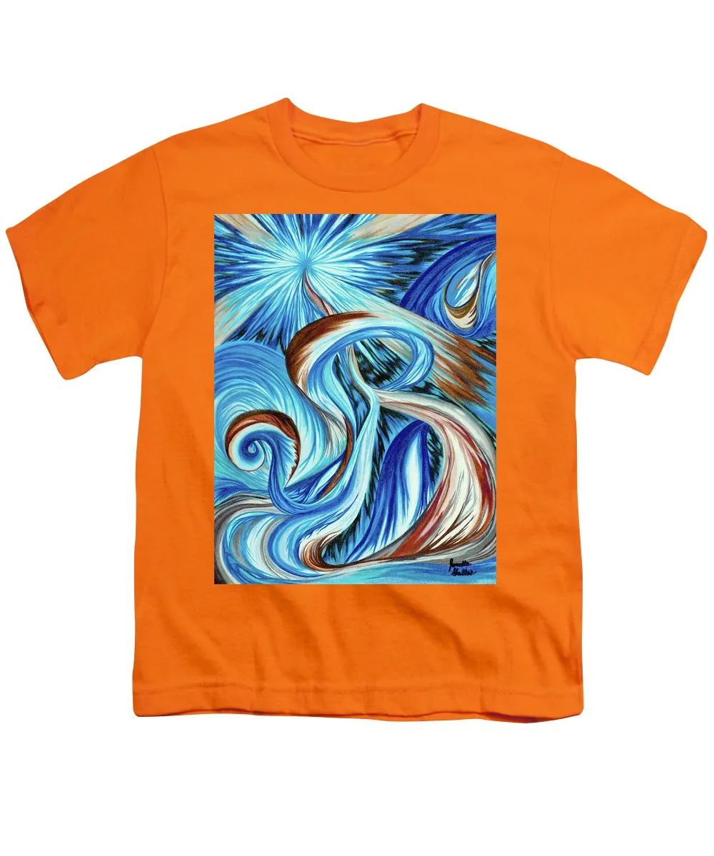 Blue Energy Burst - Youth T-Shirt