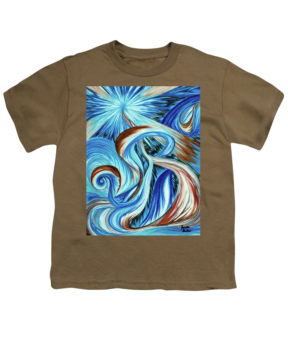 Blue Energy Burst - Youth T-Shirt