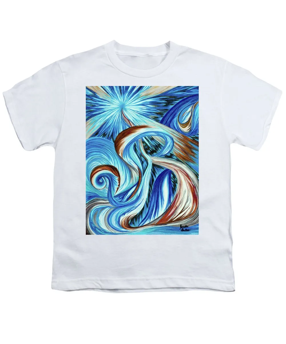 Blue Energy Burst - Youth T-Shirt