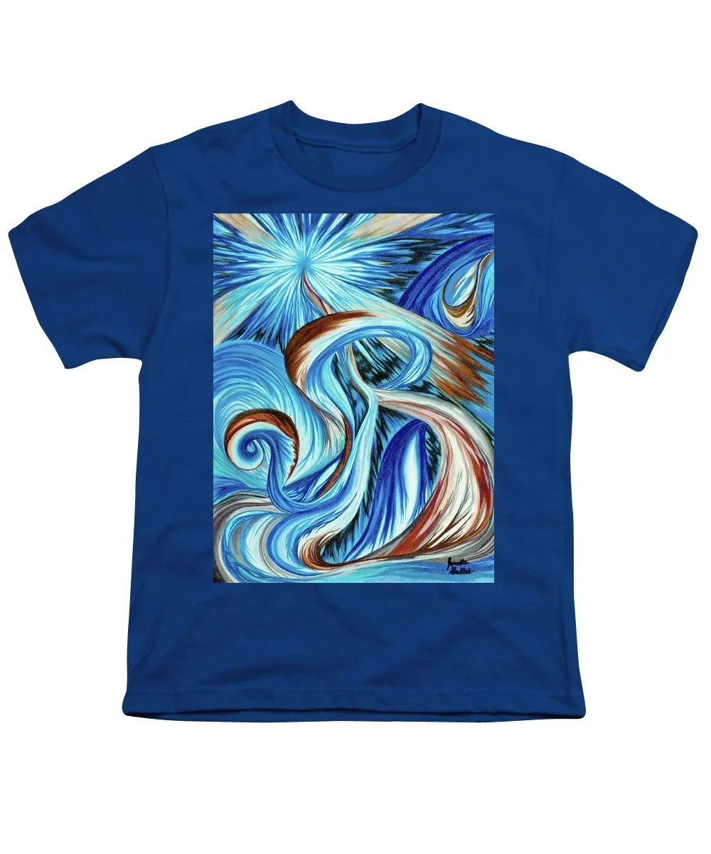 Blue Energy Burst - Youth T-Shirt
