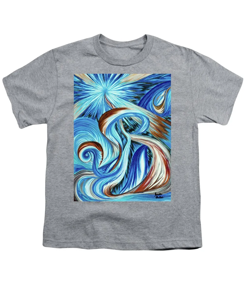 Blue Energy Burst - Youth T-Shirt