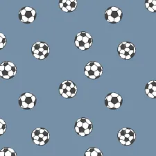Bodysuit / Soccer Balls / Blue