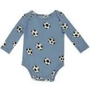 Bodysuit / Soccer Balls / Blue