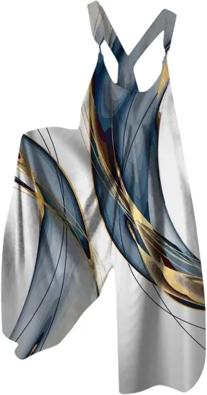 Boho Jumpsuit for Women 2025 Summer Wide Leg Sleeveless Overall Vintage Art Graphic Romper
