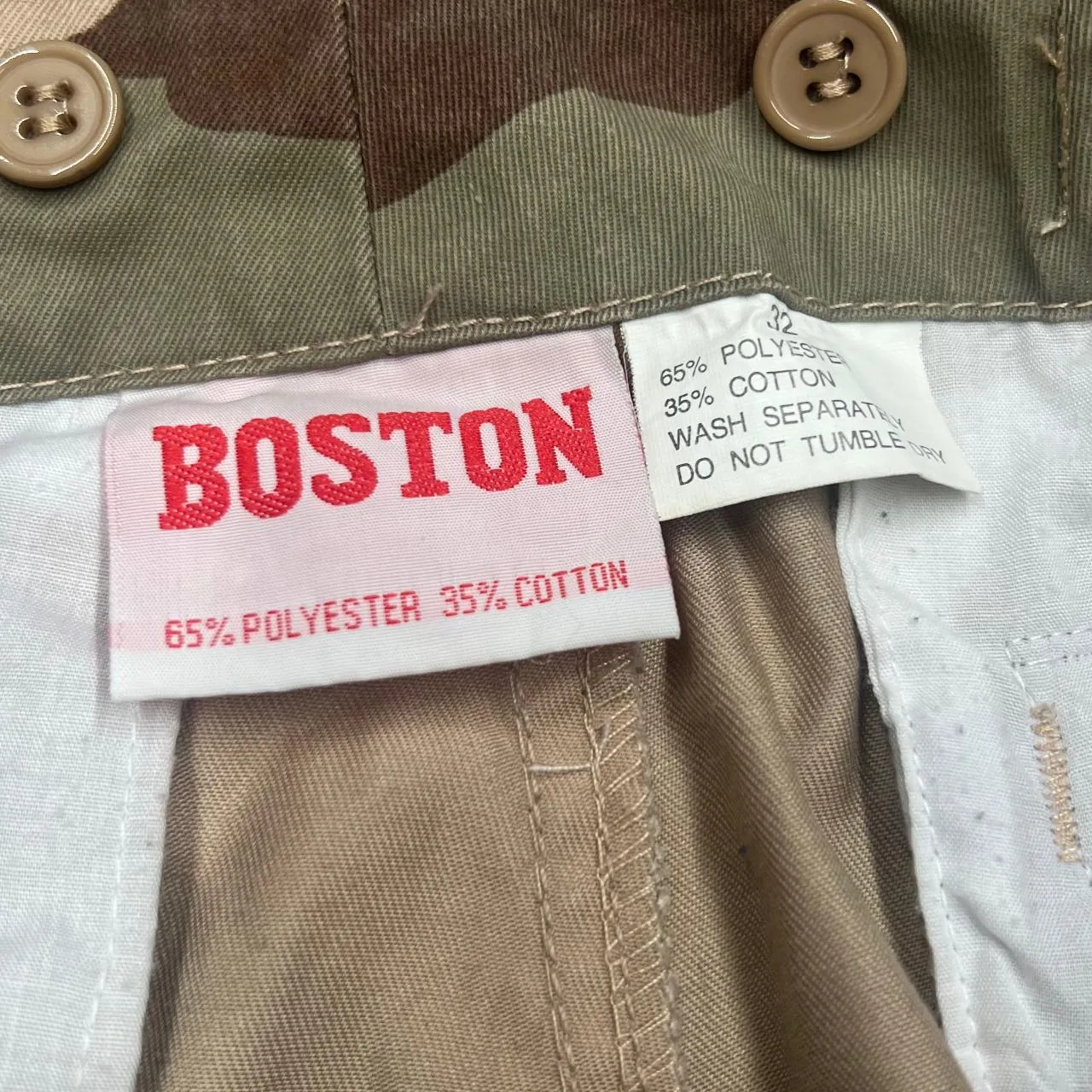 BOSTON Classic Desert Camo Camouflage Army Hunting Cargo Trousers