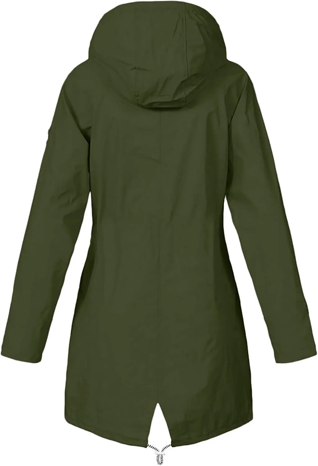 BOXIACEY Packable Rain Jacket Women Lightweight Waterproof Raincoats Active Outdoor Rain Jacket Hooded Windbreaker