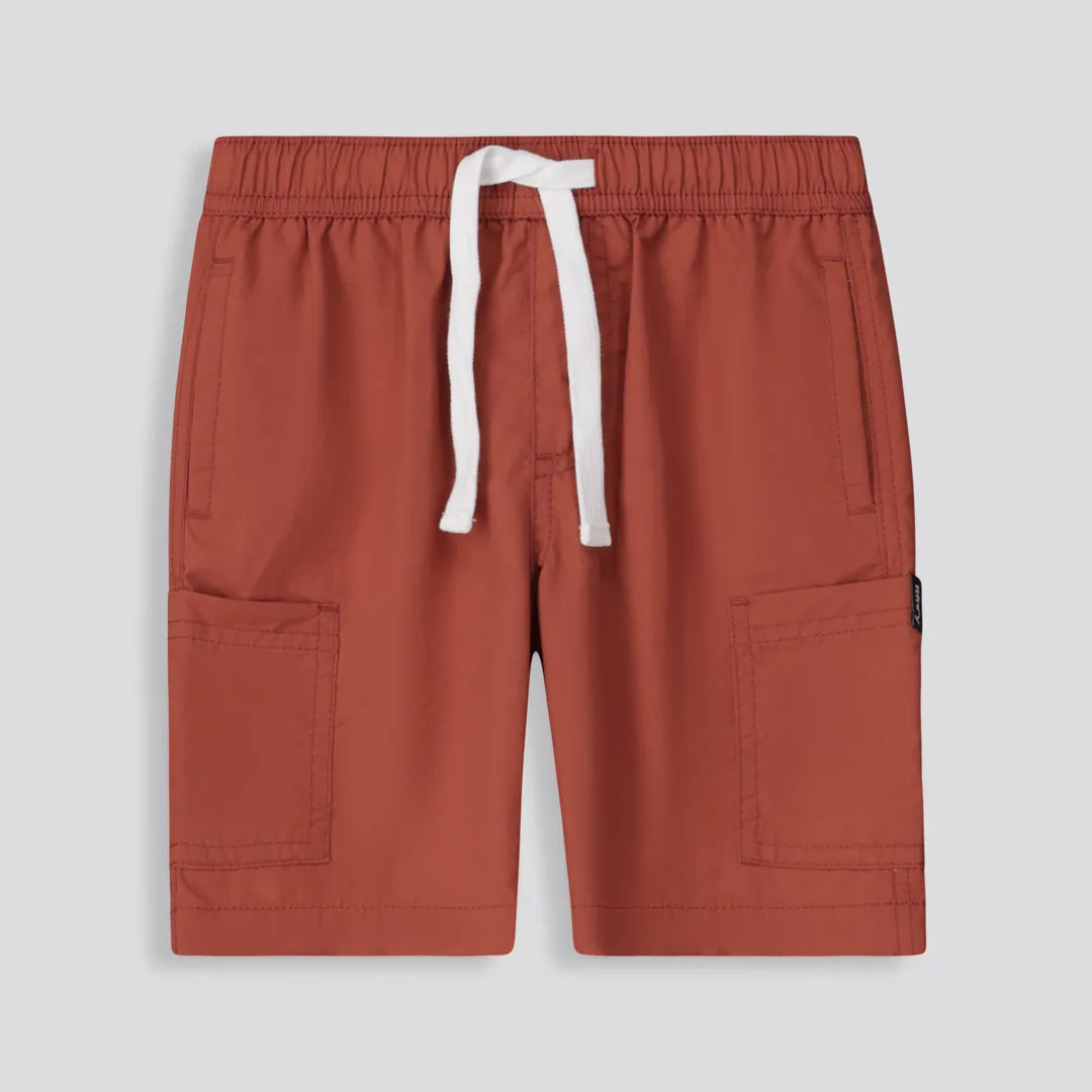 Boys Cargo Shorts _ 153140 _ Rust