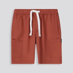 Boys Cargo Shorts _ 153140 _ Rust
