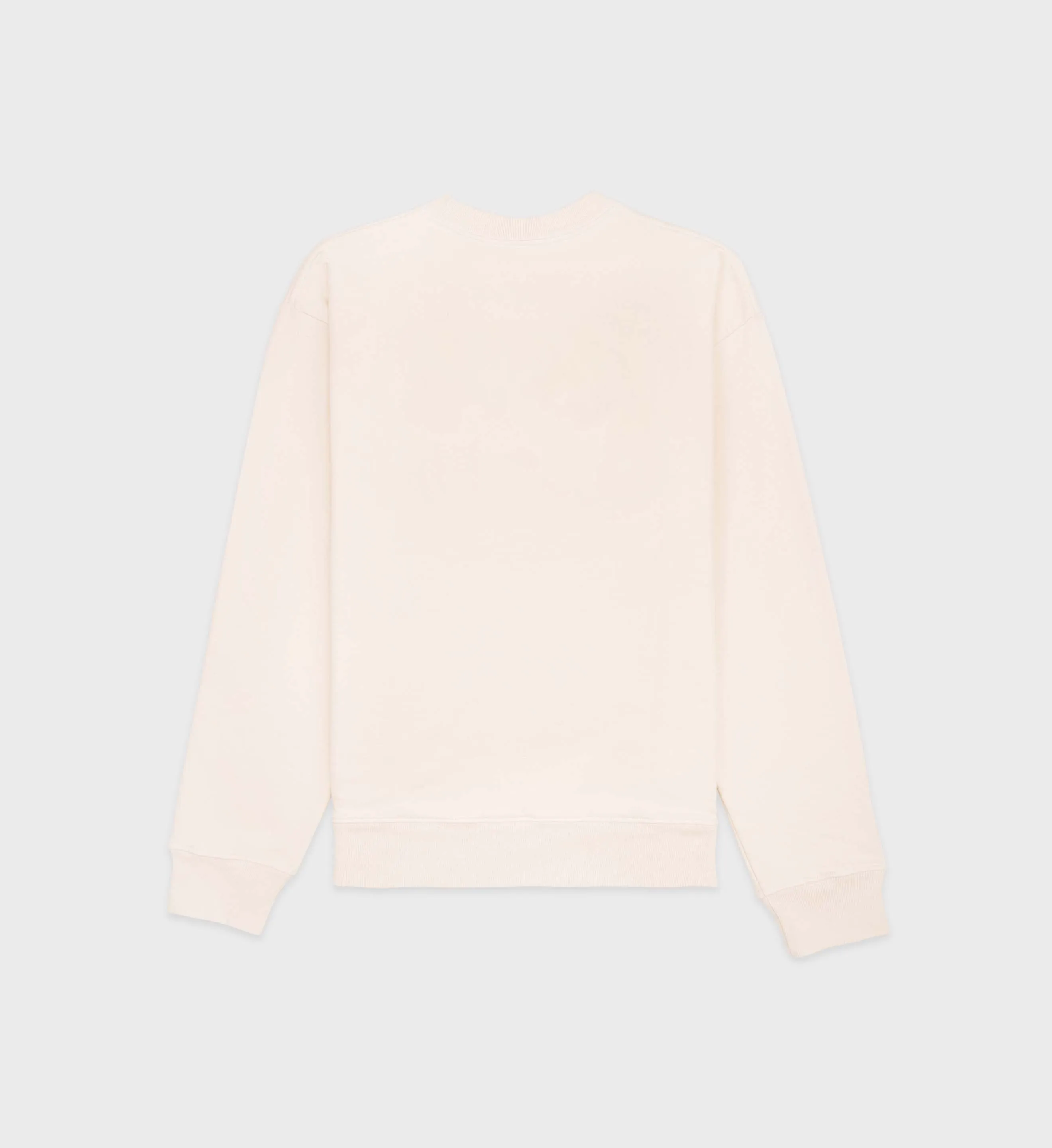 Bristol Crest Crewneck - Cream/Merlot