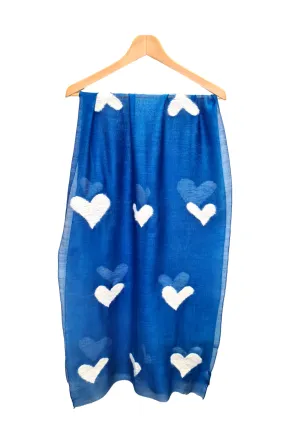 Broken Heart Club  -  Scarf - Marine Blue