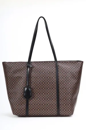 Brown Print Everyday Shopper