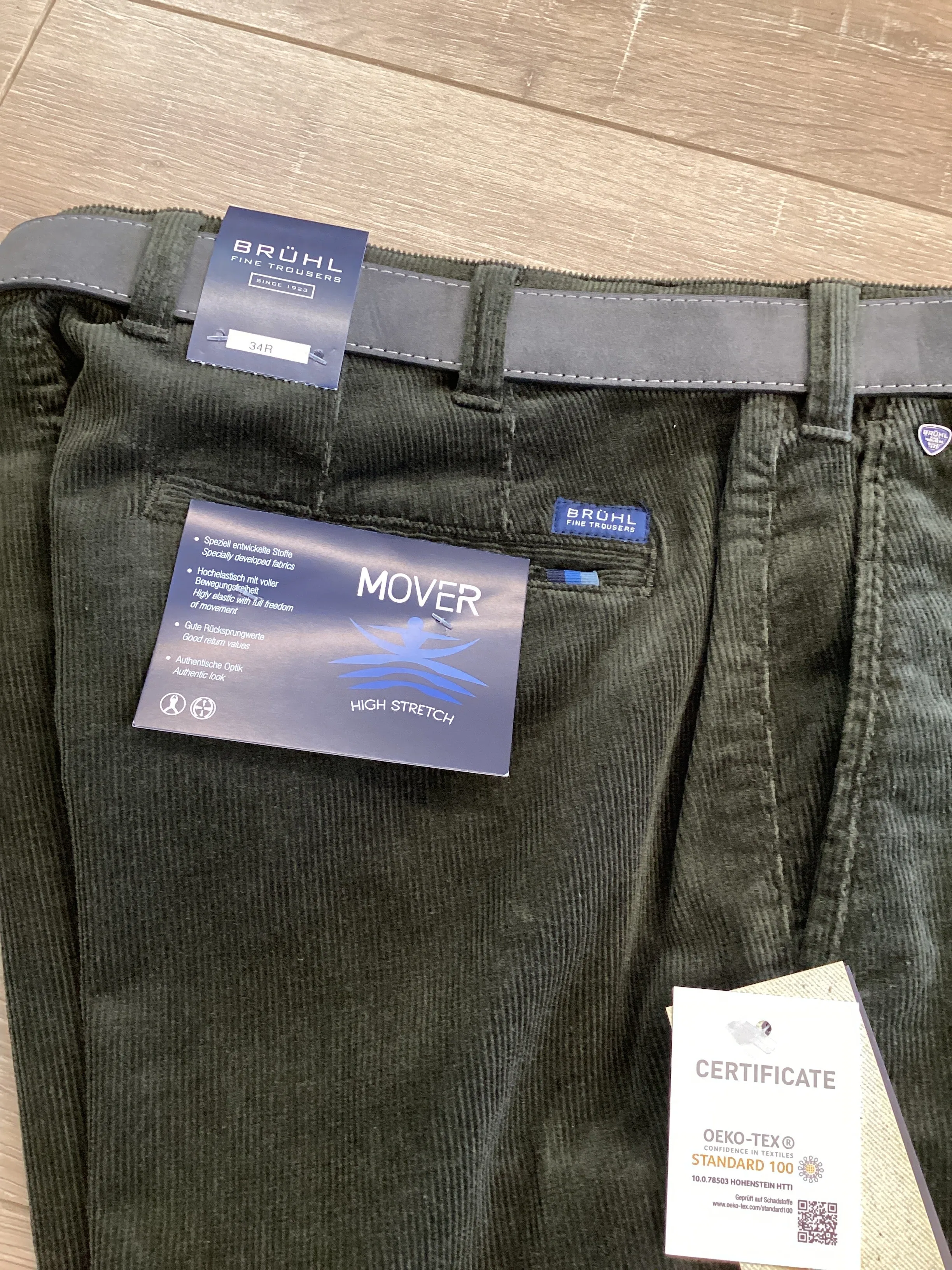 Bruhl Parma Corduroy Trousers Khaki