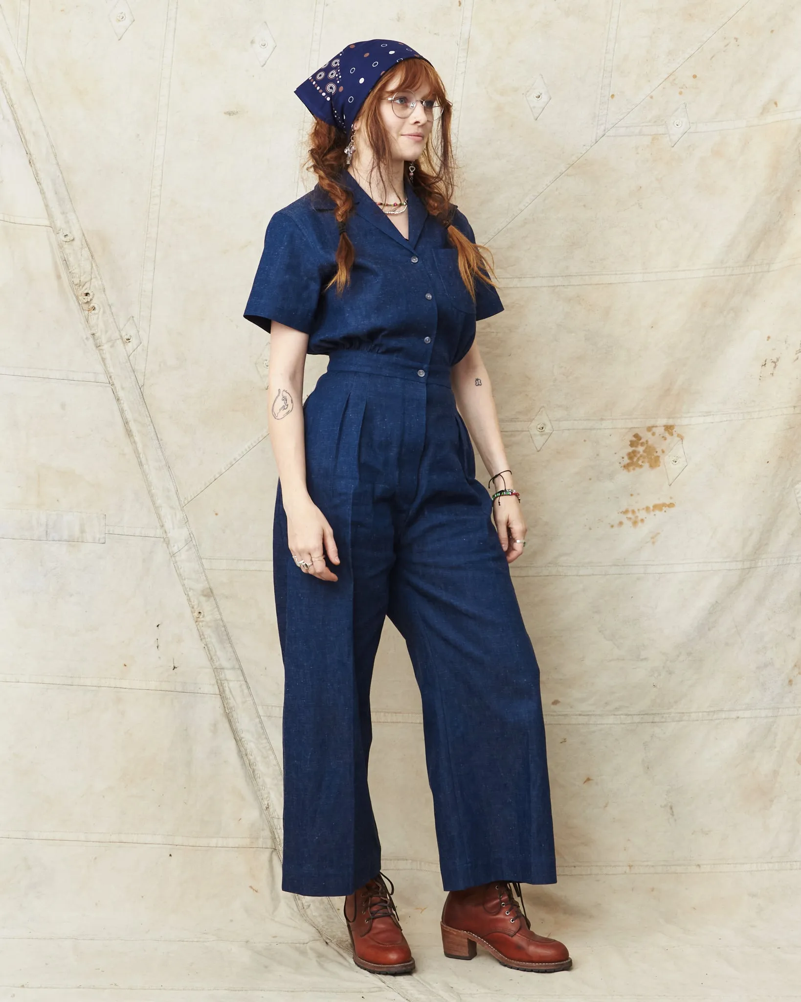 Bryceland's Emmeline Jumpsuit Jelt Denim