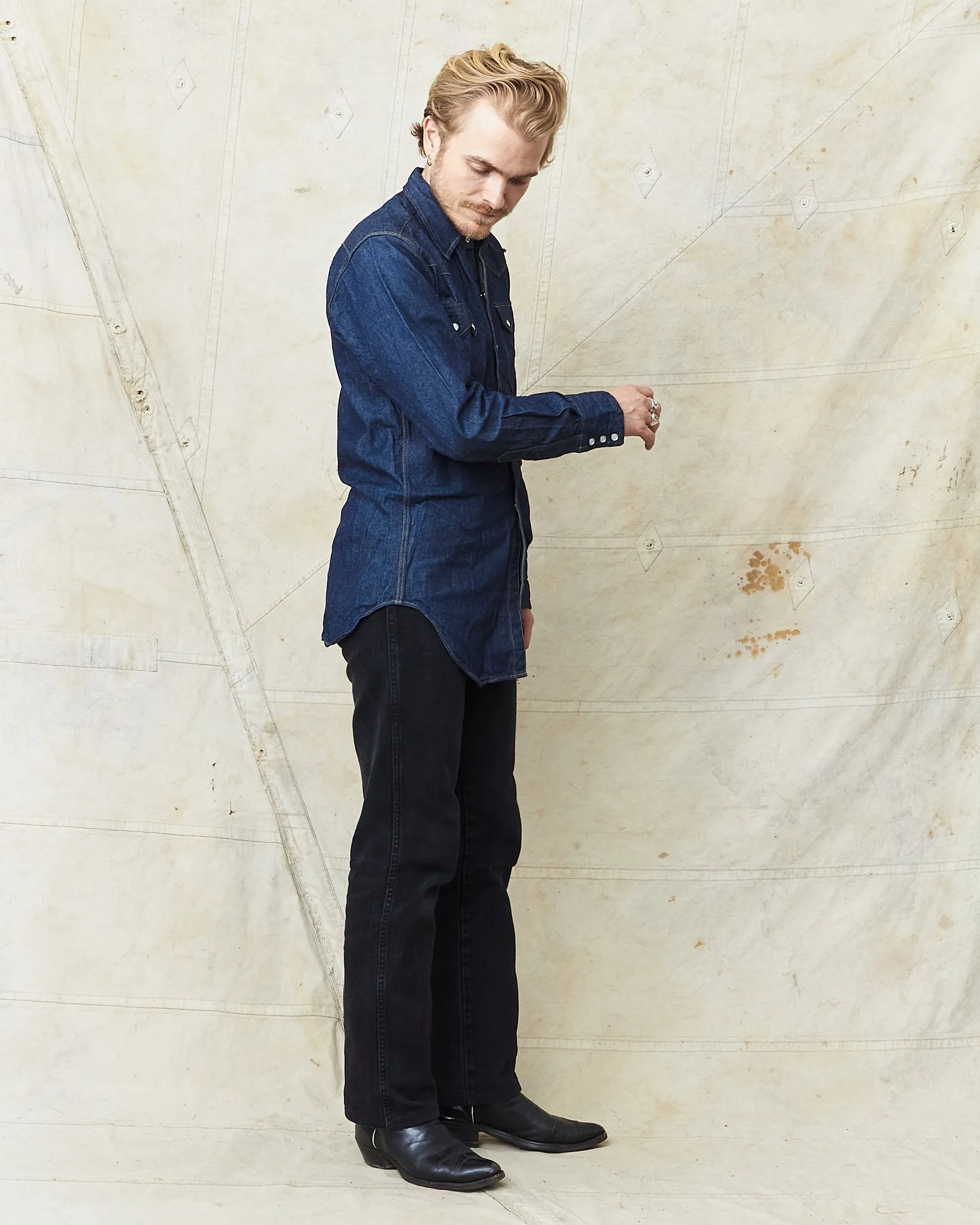 Bryceland's The Cowboy Label Sawtooth Westerner Shirt Denim