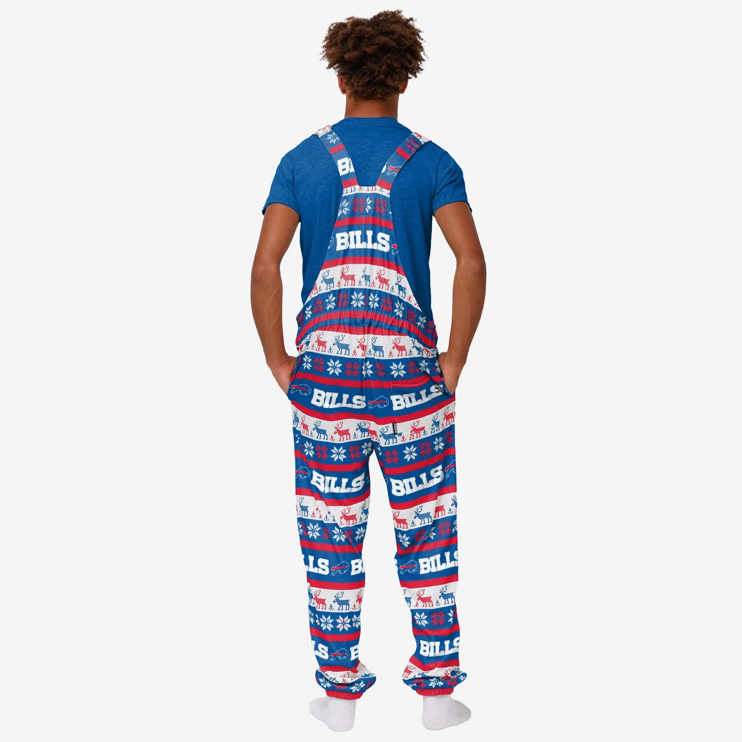 Buffalo Bills Mens Ugly Home Gating Bib Overalls