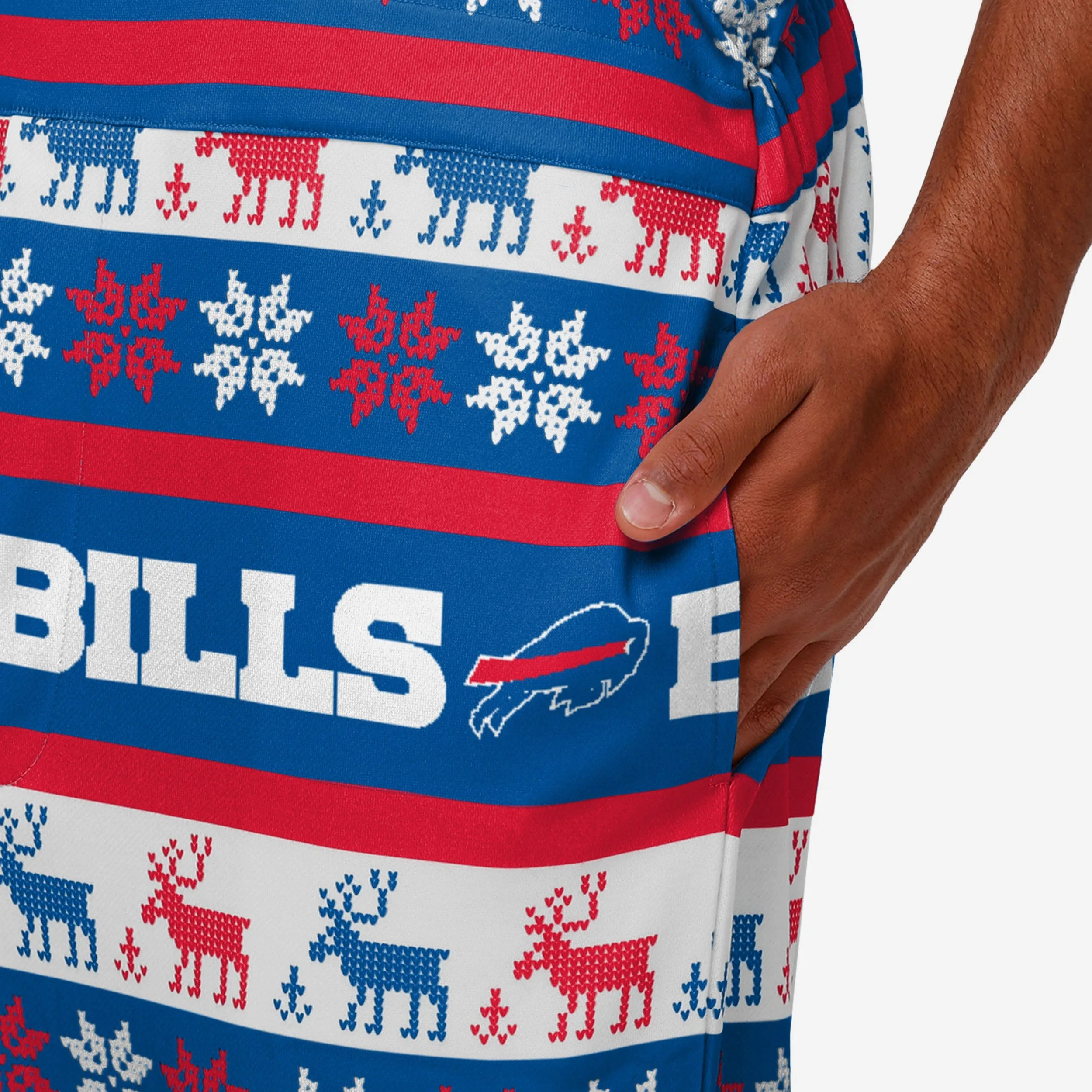 Buffalo Bills Mens Ugly Home Gating Bib Overalls