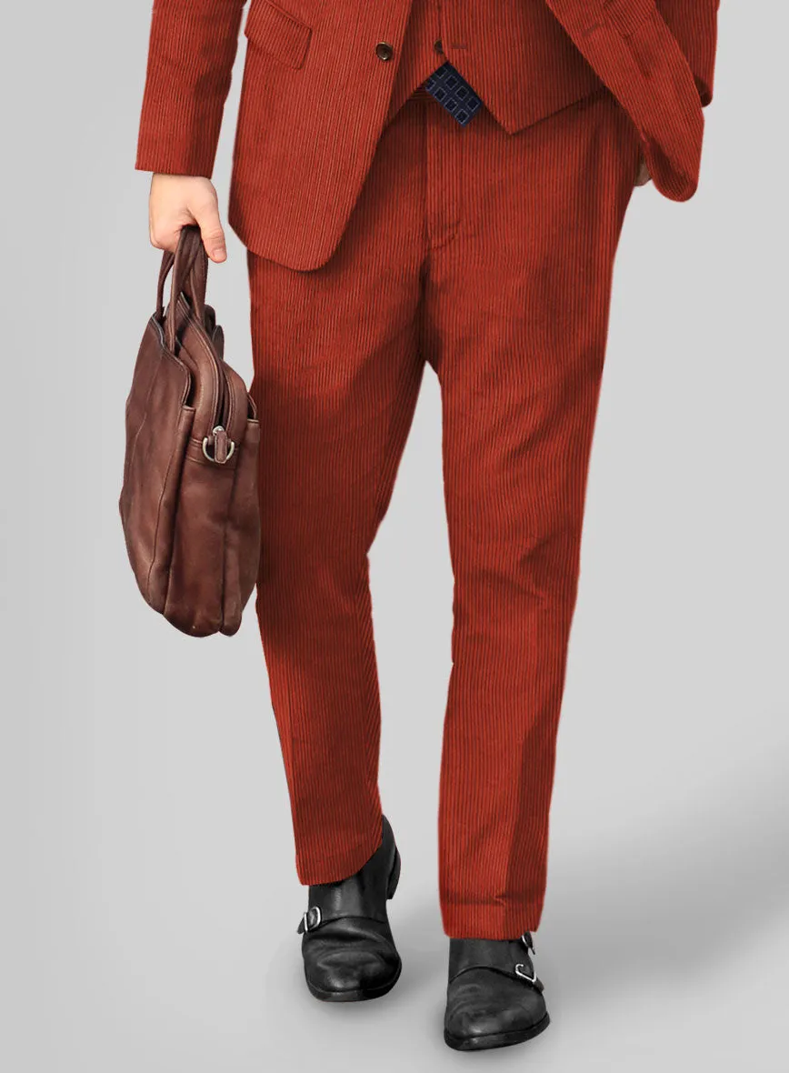 Burnt Sienna Corduroy Suit