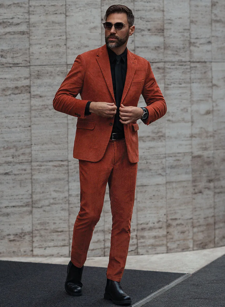 Burnt Sienna Corduroy Suit