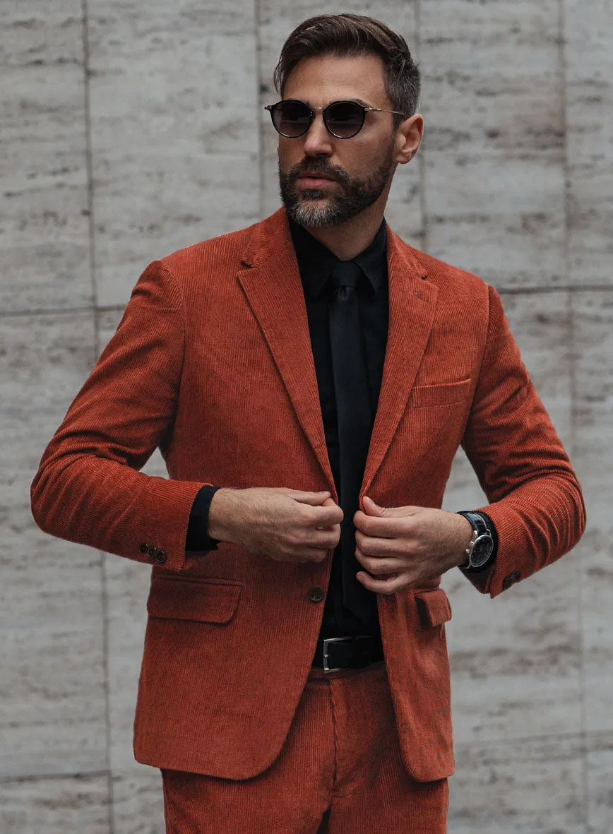 Burnt Sienna Corduroy Suit