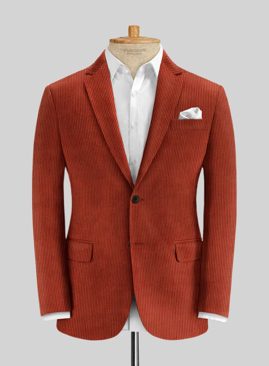 Burnt Sienna Corduroy Suit
