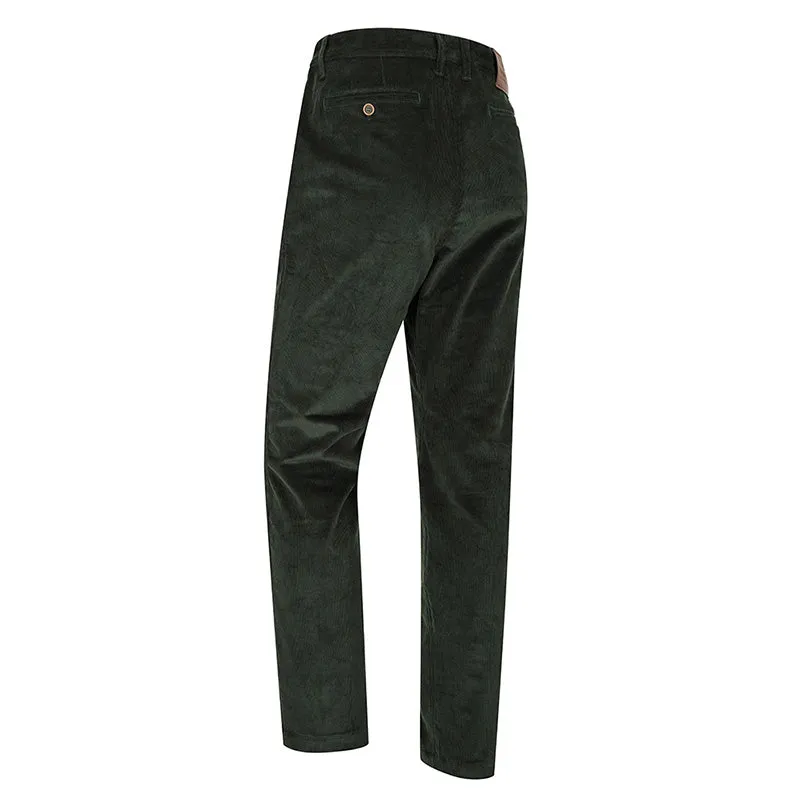 Cairnie Comfort Stretch Cord Trousers in Racing Green