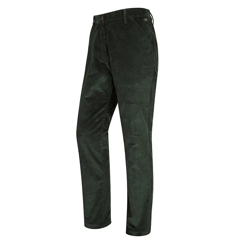 Cairnie Comfort Stretch Cord Trousers in Racing Green