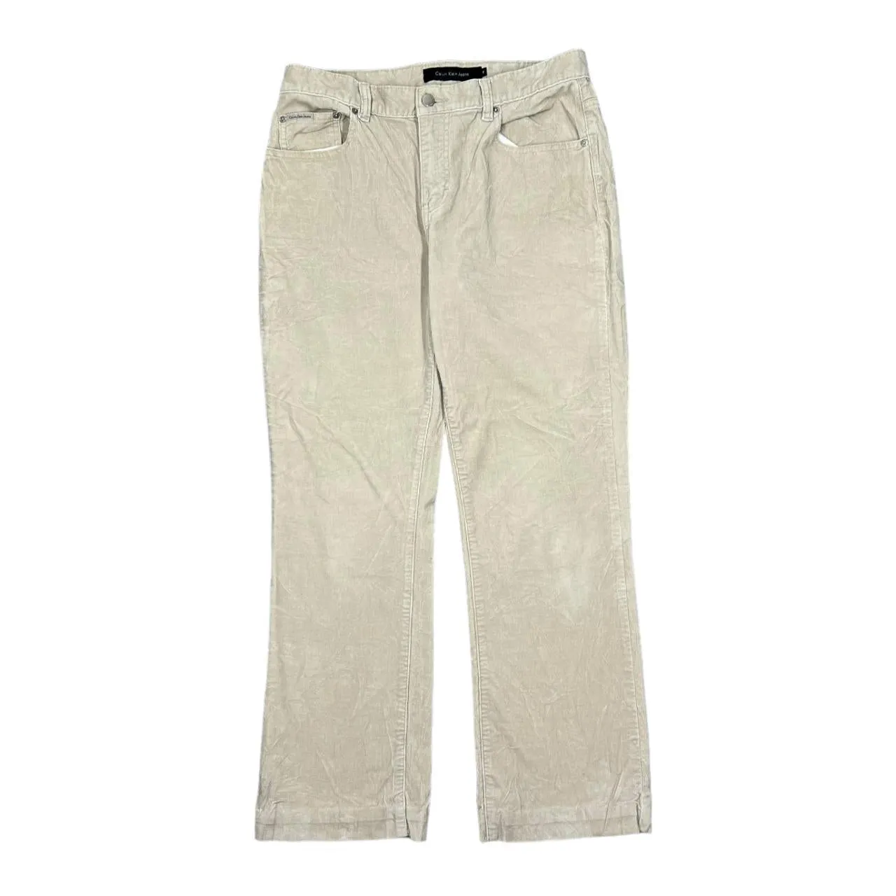 CALVIN KLEIN CK JEANS Classic Basic Corduroy Cord Straight Leg Regular Fit Jeans Trousers