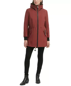 Calvin Klein Women's Fleece-Lined Hooded Raincoat