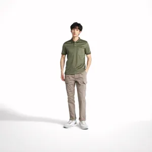 camel active Men Cargo Trousers in Regular Fit with Multipockets in 3 Colours Solid Cotton Canvas 9-300AW24CT0905