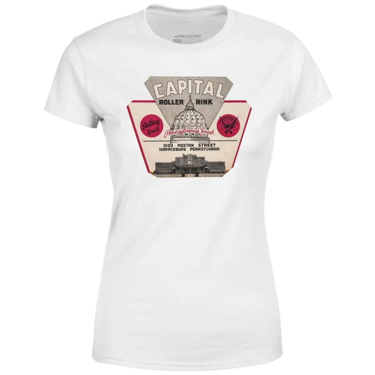 Capital Roller Rink - Harrisburg, PA - Vintage Roller Rink - Women's T-Shirt