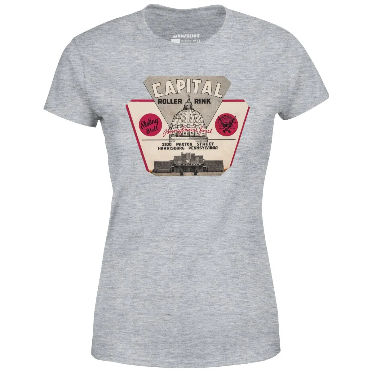 Capital Roller Rink - Harrisburg, PA - Vintage Roller Rink - Women's T-Shirt