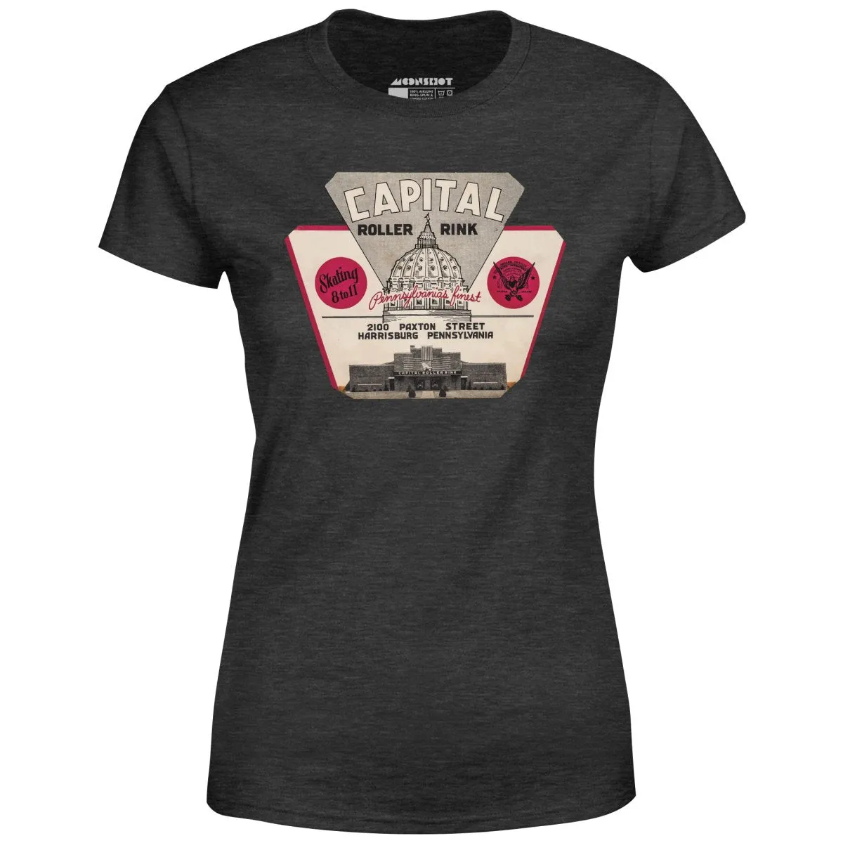 Capital Roller Rink - Harrisburg, PA - Vintage Roller Rink - Women's T-Shirt