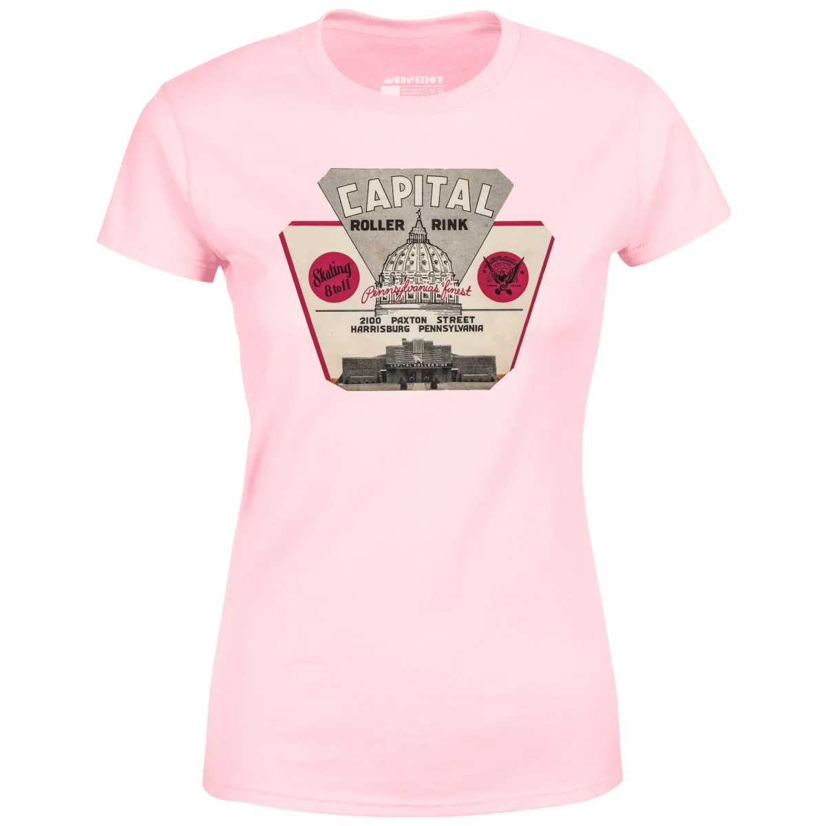 Capital Roller Rink - Harrisburg, PA - Vintage Roller Rink - Women's T-Shirt