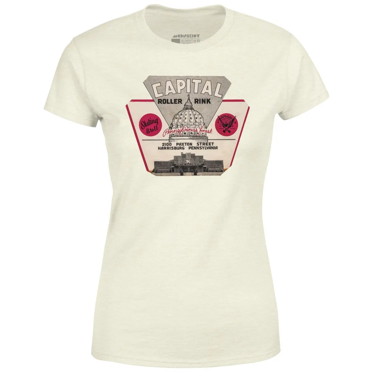 Capital Roller Rink - Harrisburg, PA - Vintage Roller Rink - Women's T-Shirt