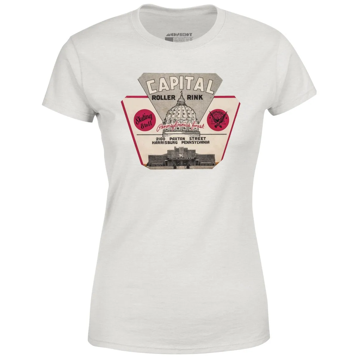 Capital Roller Rink - Harrisburg, PA - Vintage Roller Rink - Women's T-Shirt