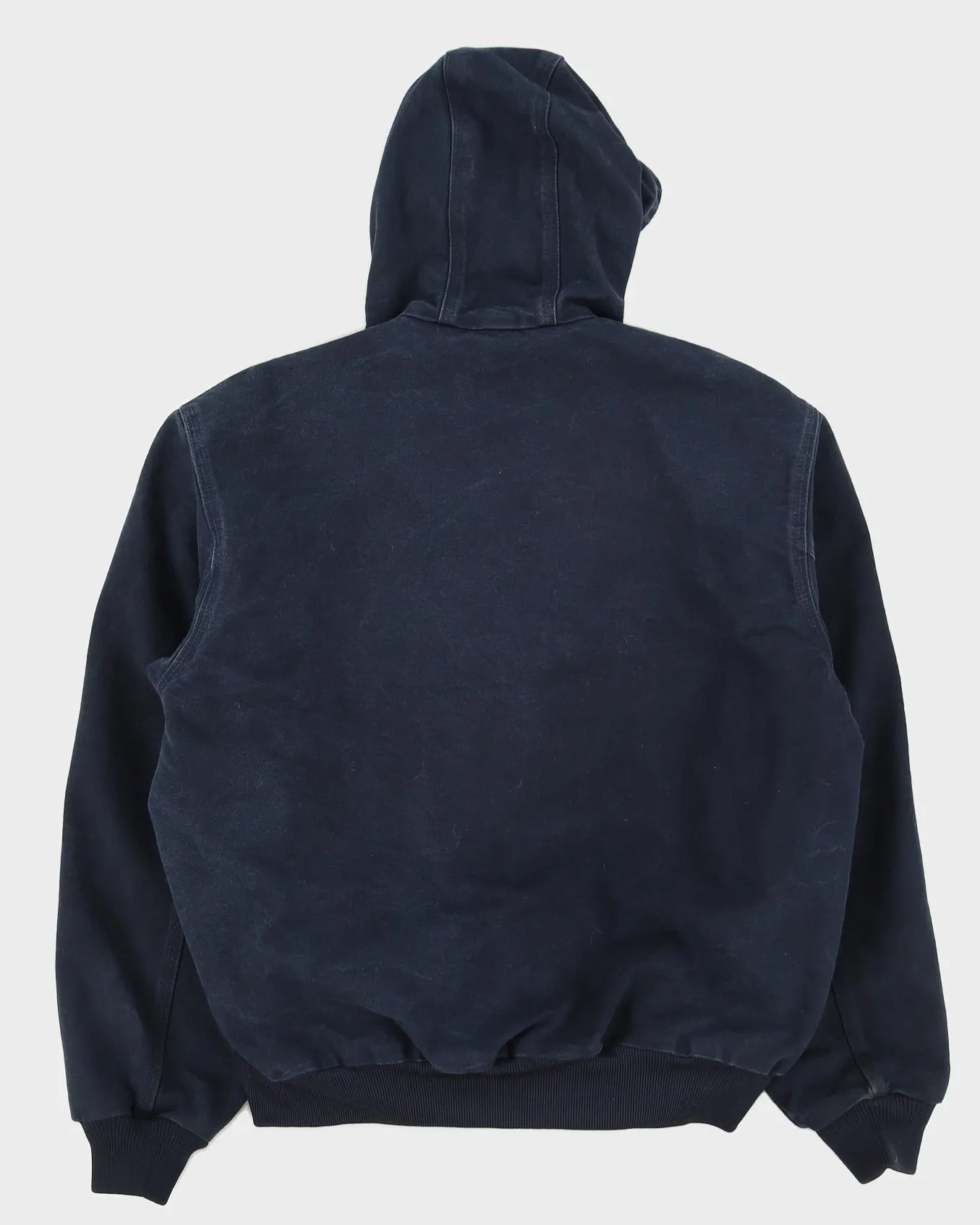 Carhartt Blue Workwear Hooded Fleece Lined Jacket - L