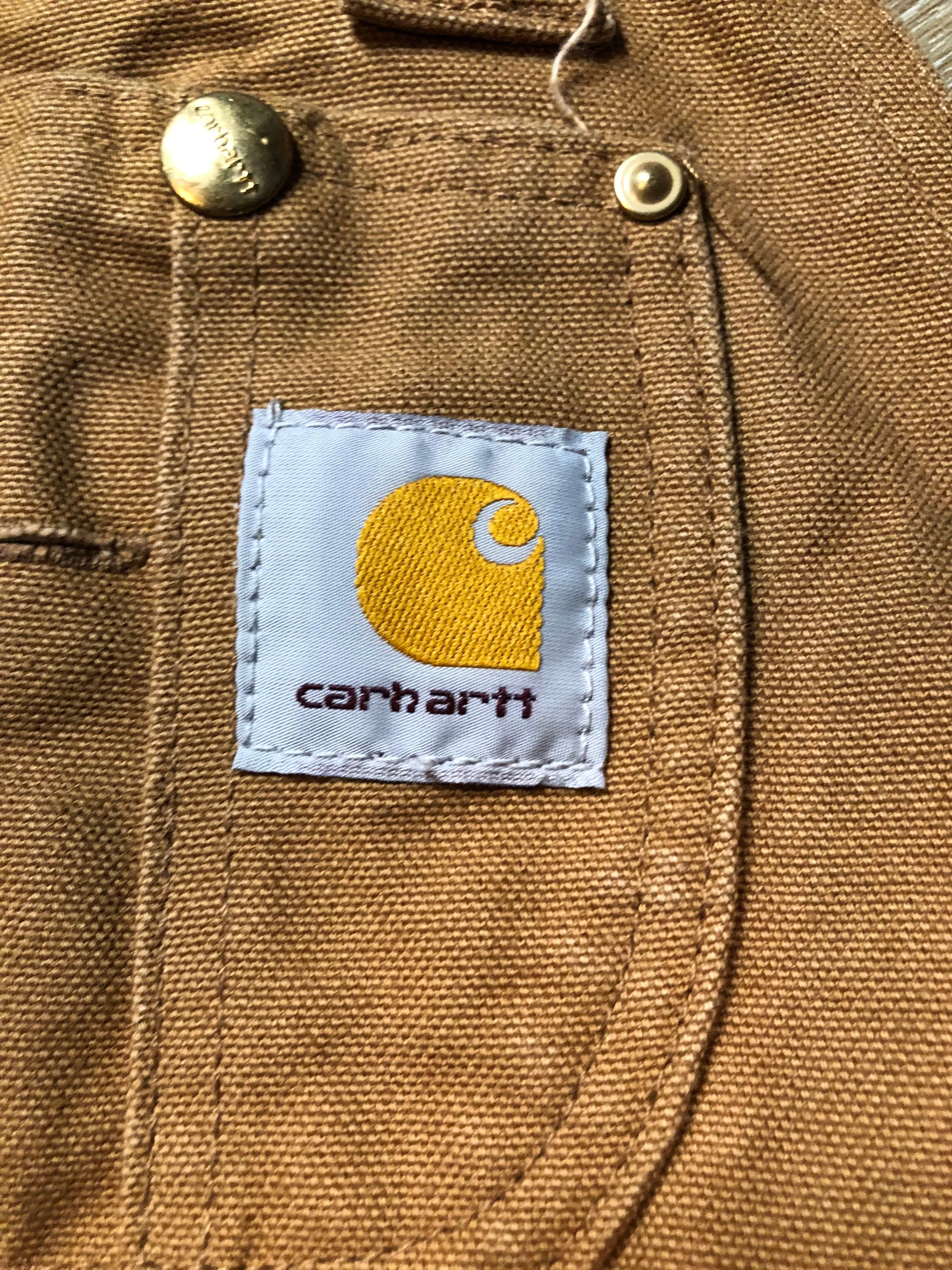 Carhartt Brown Duck Bib Overalls, SOLD