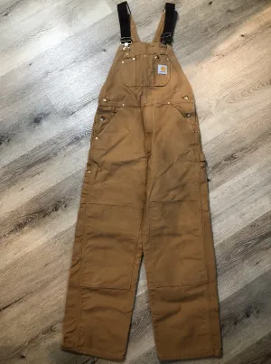 Carhartt Brown Duck Bib Overalls, SOLD