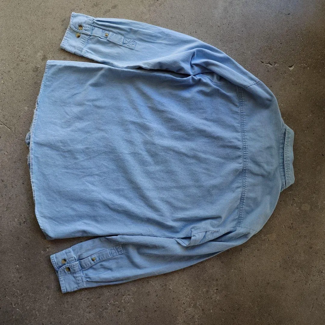 carhartt denim work shirts カーハート　デニム　ワンポイント　ロゴシャツ