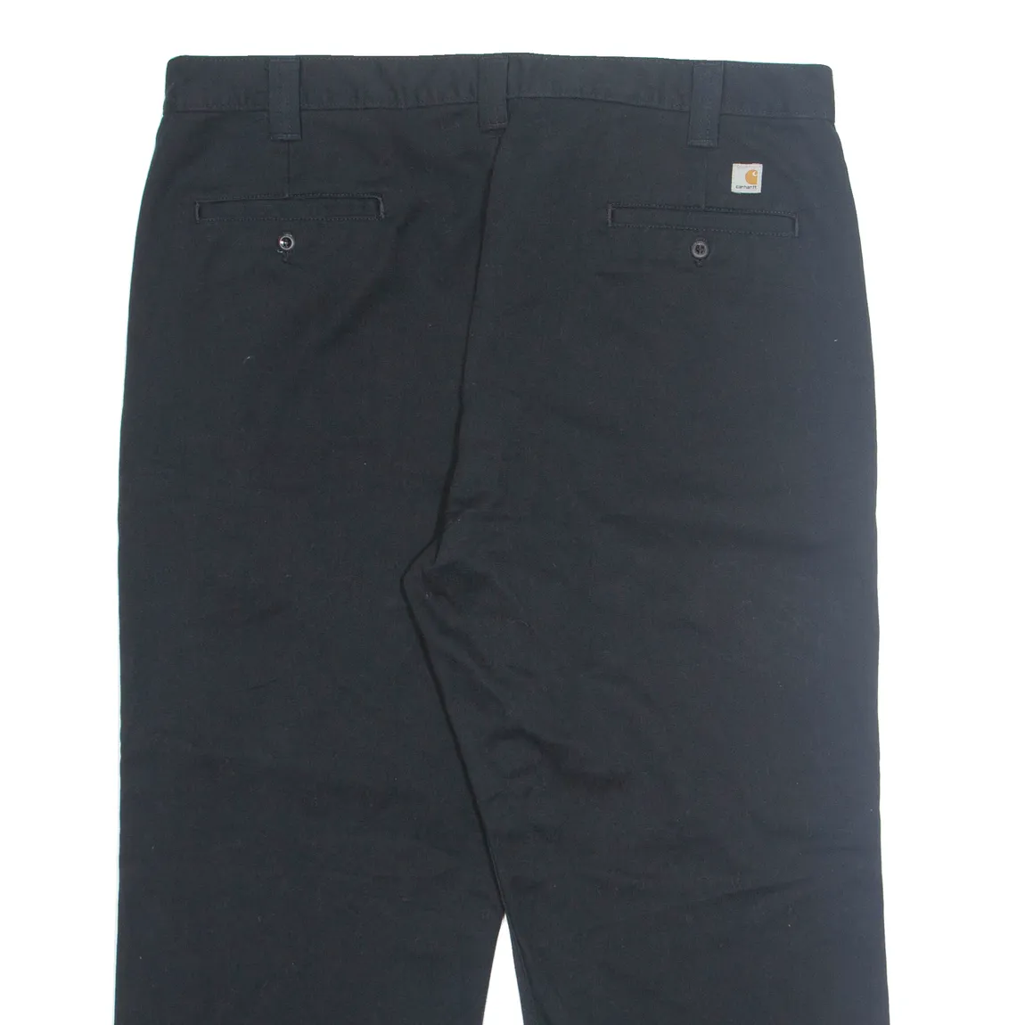 CARHARTT Workwear Chino Mens Trousers Black Regular Straight W38 L25