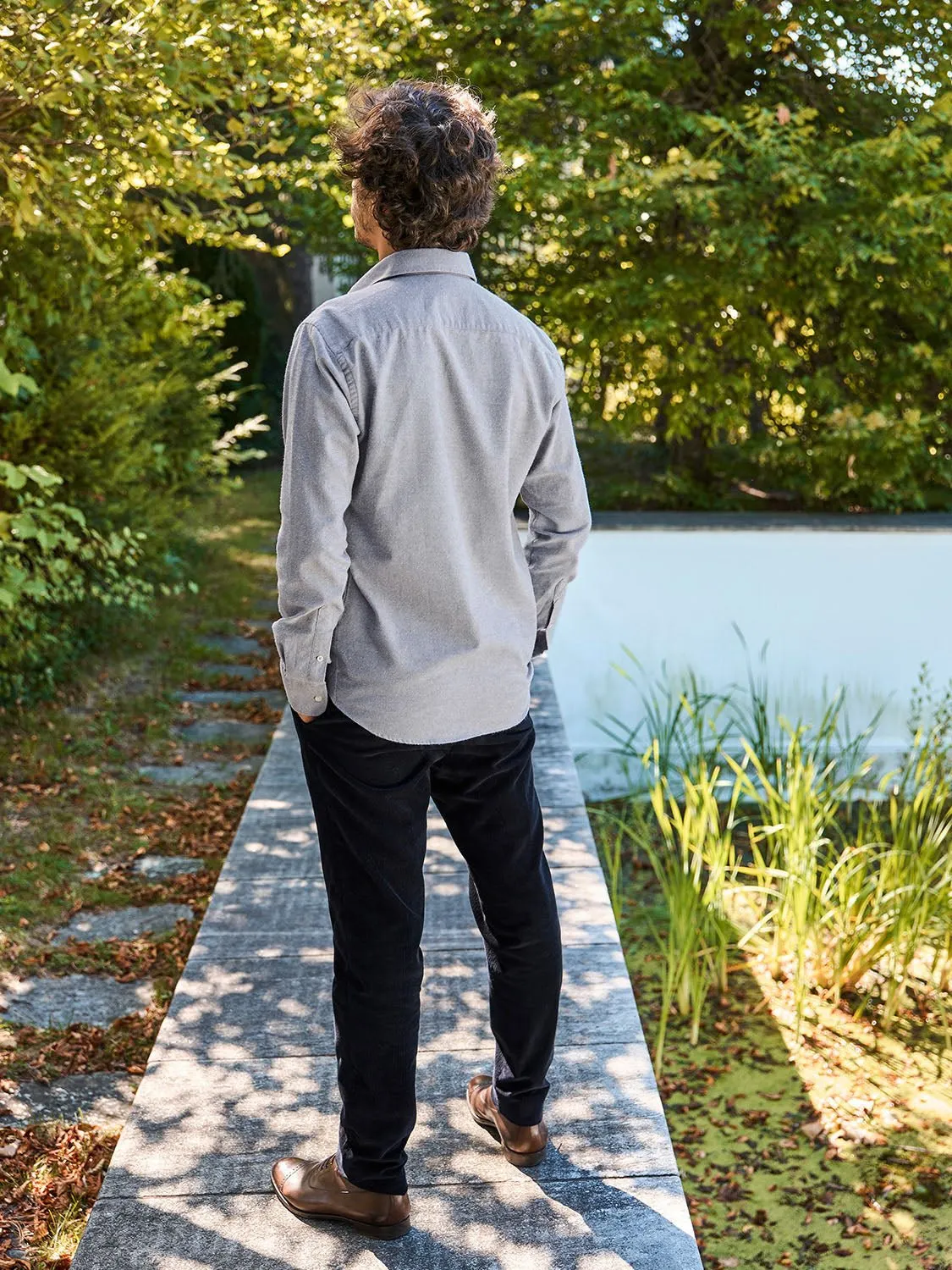Casca Trousers Corduroy Marine