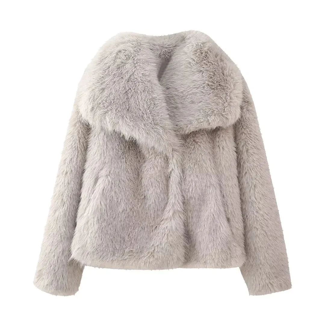 Casual Faux Fur Jackets
