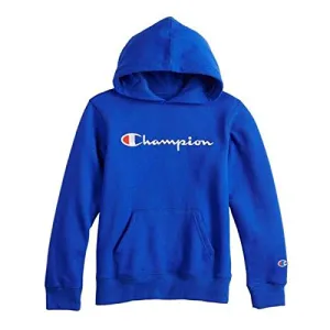 Champion Kids Clothes Sweatshirts Youth Heritage Fleece Pull On Hoody Sweatshirt with Hood (Heritage Surf The Web, Large)