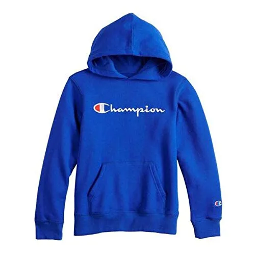 Champion Kids Clothes Sweatshirts Youth Heritage Fleece Pull On Hoody Sweatshirt with Hood (Heritage Surf The Web, Large)
