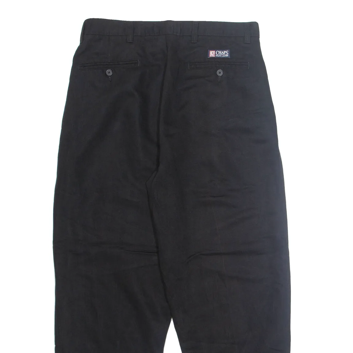CHAPS Chino Workwear Mens Trousers Black Regular Straight W34 L30