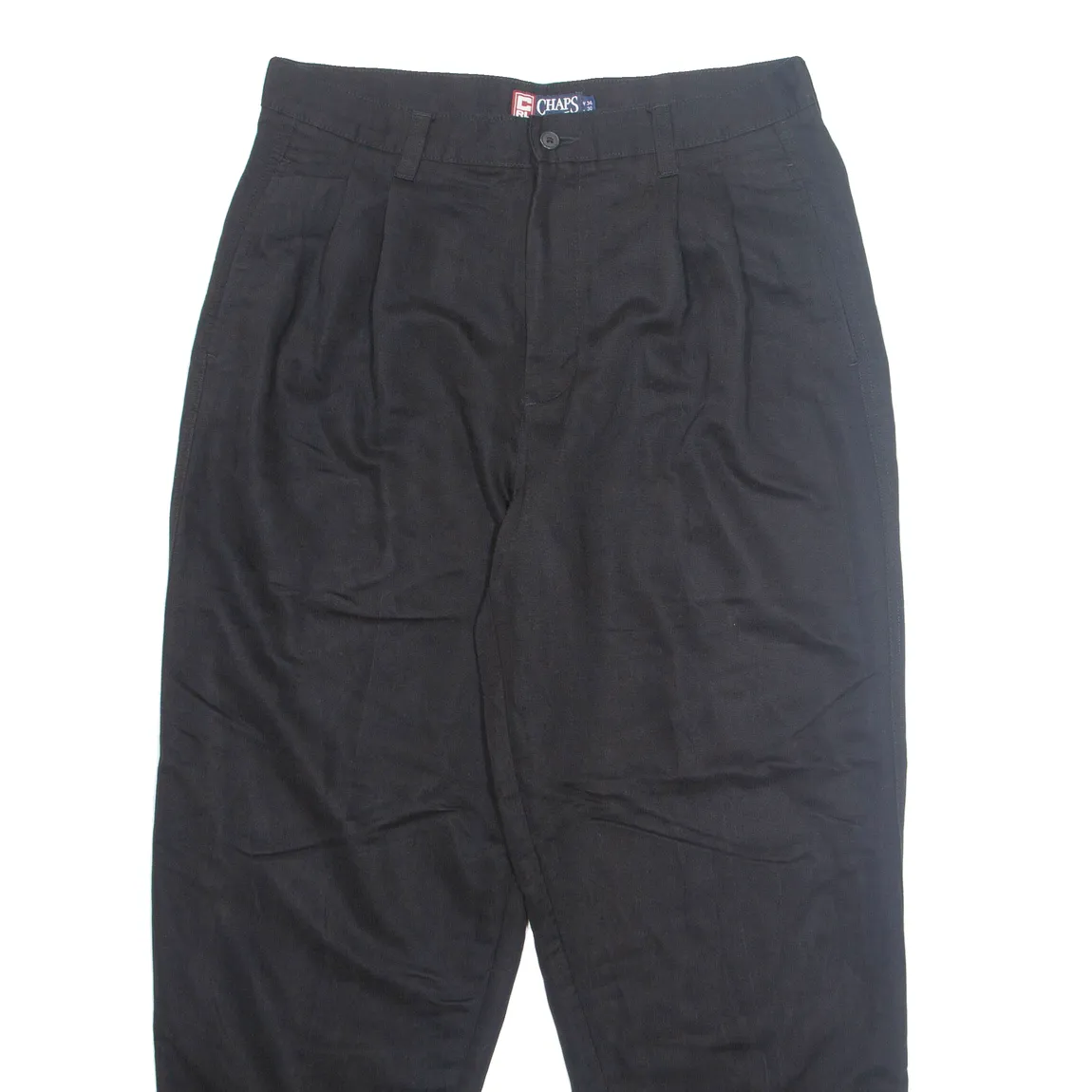 CHAPS Chino Workwear Mens Trousers Black Regular Straight W34 L30