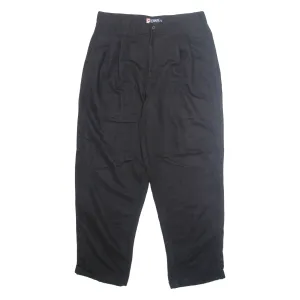 CHAPS Chino Workwear Mens Trousers Black Regular Straight W34 L30
